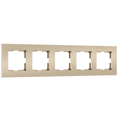 Купить W0052911/ Рамка на 5 постов Slab (шампань софт) W0052911