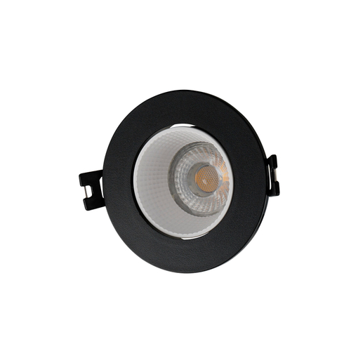 Купить DK3061-BK+WH Встраиваемый светильник, IP 20, 10 Вт, GU5.3, LED, черный/белый, пластик