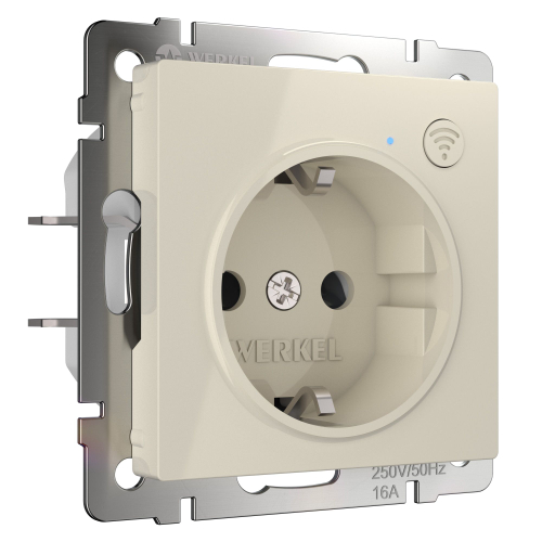 Купить Умная встраиваемая розетка Werkel Wi-Fi 3500W IP20 W1171603 слоновая кость
