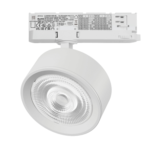 Купить A5646QT60G Светильник ALTA PRO для трековой системы Quattro LED 30W 3510LM 60G БЕЛЫЙ 4000K с адаптером (215646 + 594046 + 215604)