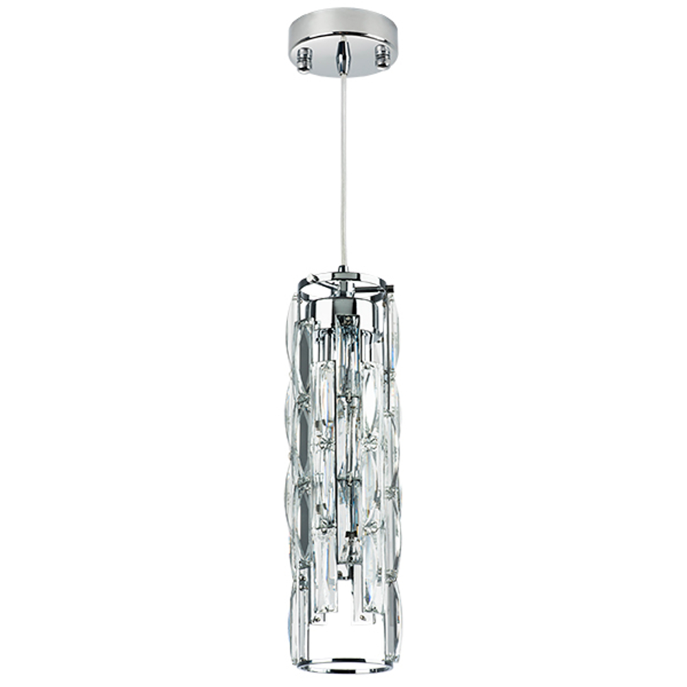 722030 Люстра LIMPIO 4х6W(led) G9 ХРОМ/ПРОЗРАЧНЫЙ