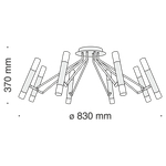 Потолочный светильник Maytoni MOD620CL-16B