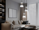 TR3408/3 BK/FGD/SM черный/золото/дымчатый E27/3 max 60W D345*1000