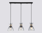 TR3407/3 BK/FGD/SM черный/золото/дымчатый E27/3 max 60W 550*135*1000