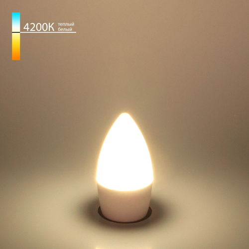 Купить Светодиодная лампа "Свеча" C37 6W 4200K E27 BLE2737