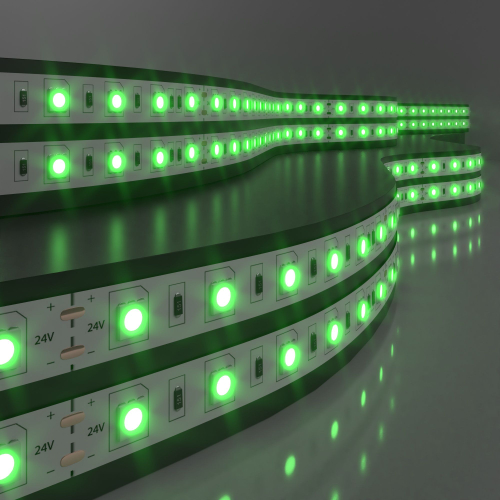 Купить Светодиодная лента 24 В 14,4 Вт/м 60 Led/м 5050 IP20, зеленый, 5 м Лента светодиодная 24V 14,4W 60Led 5050 IP20 зелёный, 5м