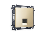MA612005 Комплект механизма компьютерной розетки RJ-45 экранированной с автоматической защитной шторкой ALFA Шампань QUANT (AP6120, VM185)