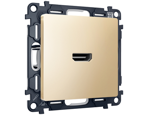 Купить MA614010 Комплект механизма розетки HDMI 2.0 ALFA Шампань 40V/500mA 2.0GHz 5-18Gbit/s QUANT (AP6140, VM222)
