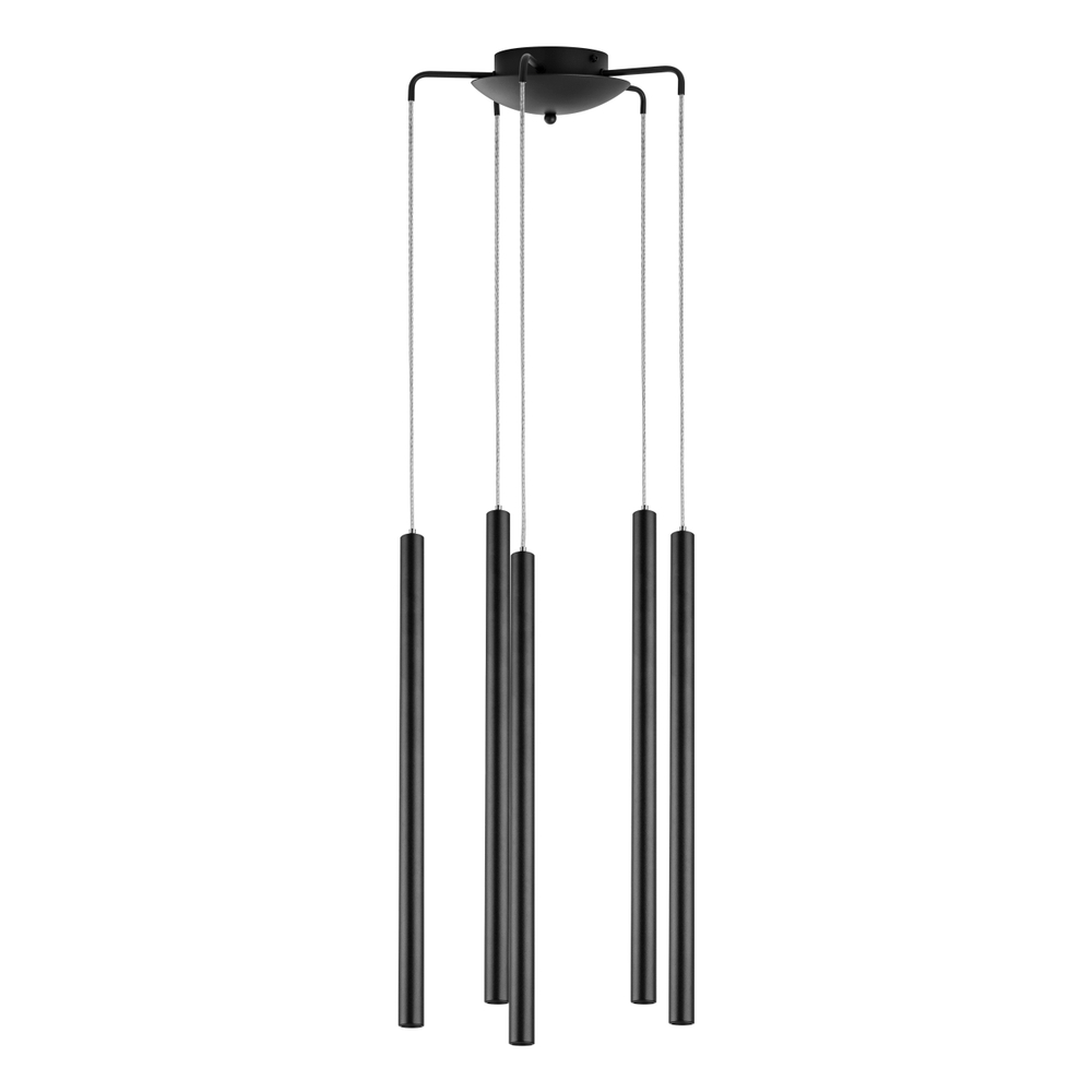 L5T747237 Люстра TUBO LED 25W 1500LM 25G ЧЕРНЫЙ 3000K (574727+ 747237 (5шт)