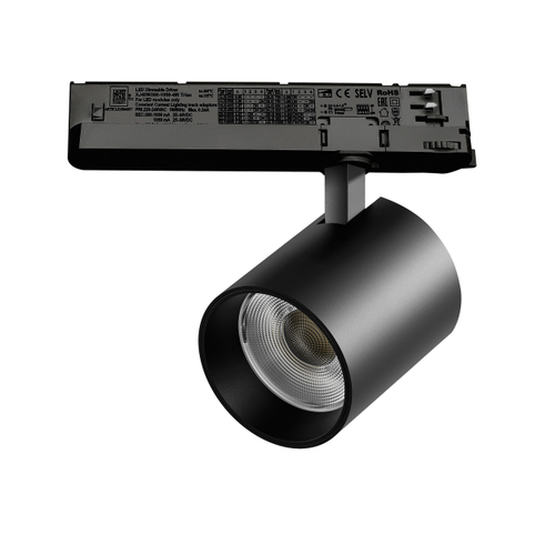 Купить A5437TRIAC Светильник ALTA BASE для трековой системы Quattro с управлением TRIAC LED 35W 3176LM 24G ЧЕРНЫЙ 3000K с адаптером (215437 + 594057)