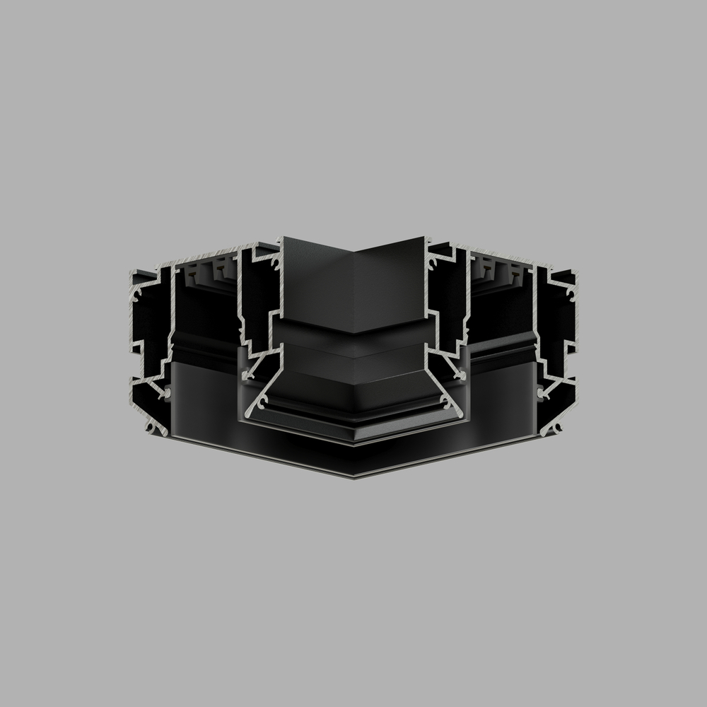 TR2026-BK Угловой элемент 90° трека SMART ONE, алюминий, черный