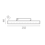 259147 Светильник 48V д/трека UNO LED 10W 800LM 24G ЧЕРНЫЙ МАТОВЫЙ 4000K