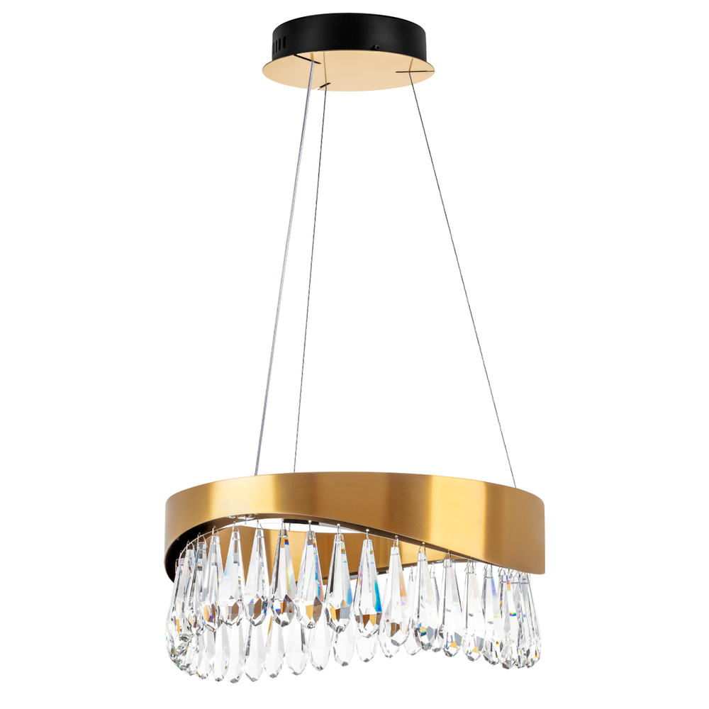 703143 Люстра HELIO 27W LED 1344LM ШАМПАНЬ 3500K