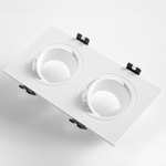 012626 Рамка (светильник) PVC д/LED-модулей 941хх и LED-ламп D50мм SINGO 2X QUAD БЕЛЫЙ