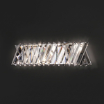 Светодиодный настенный светильник с хрусталем 101005 LED никель хрусталь Strotskis