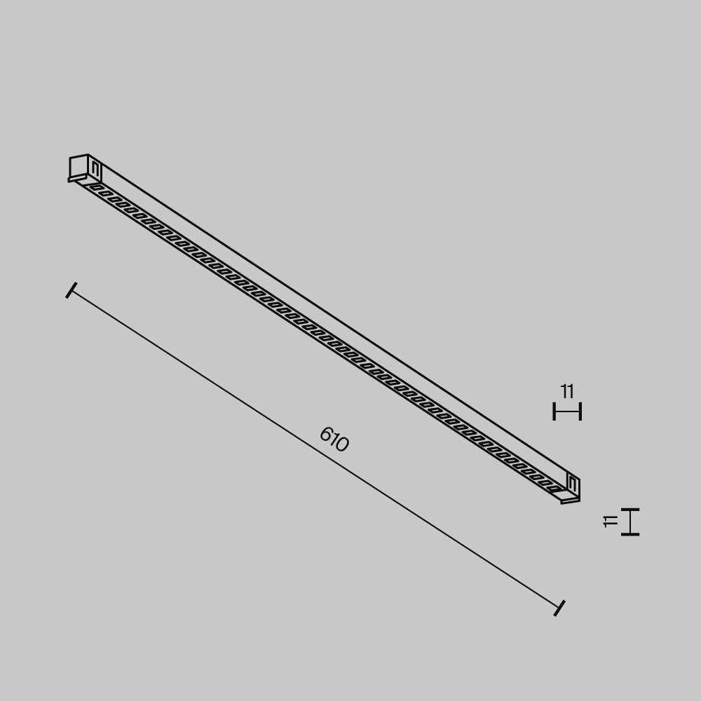 Трековый светильник Technical TR241-2-12W3K-B