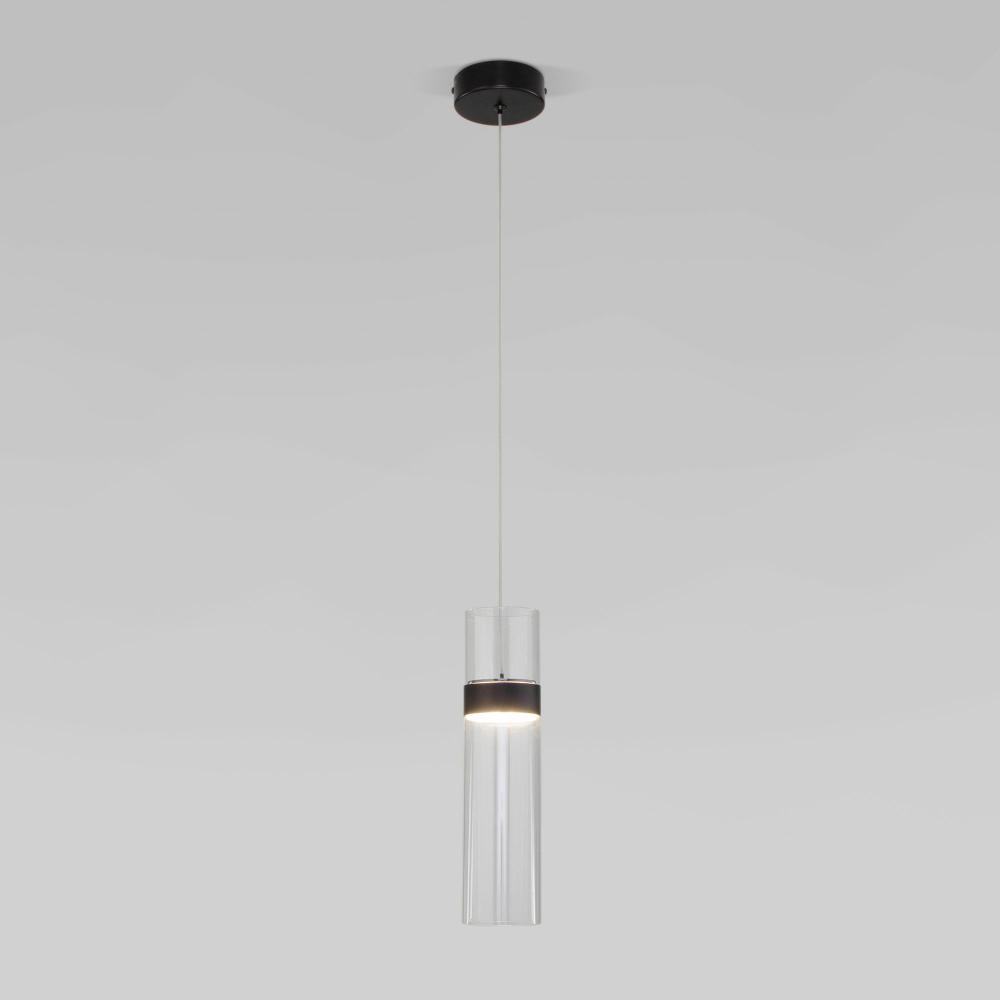 Подвесной светильник 50244/1 LED черный/прозрачный