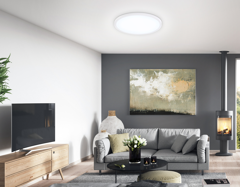FZ1955 WH белый IP54 26W 5000K D370*15 (Без ПДУ)