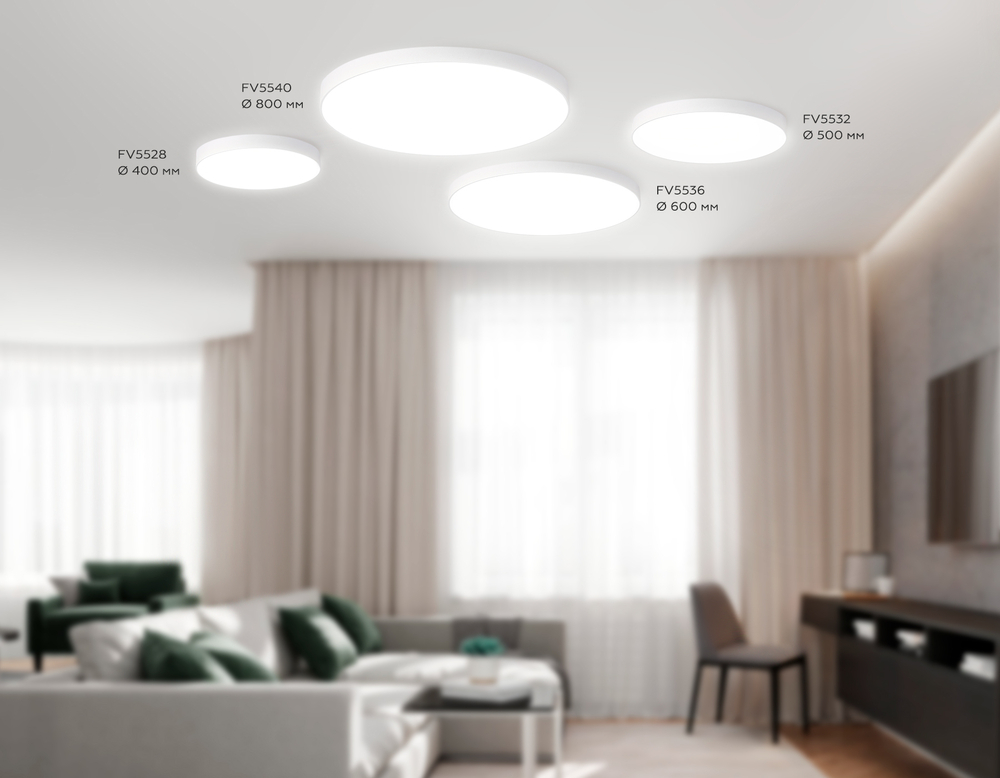 FV5528 WH белый LED 45W 4200K D400*58 (Без ПДУ)