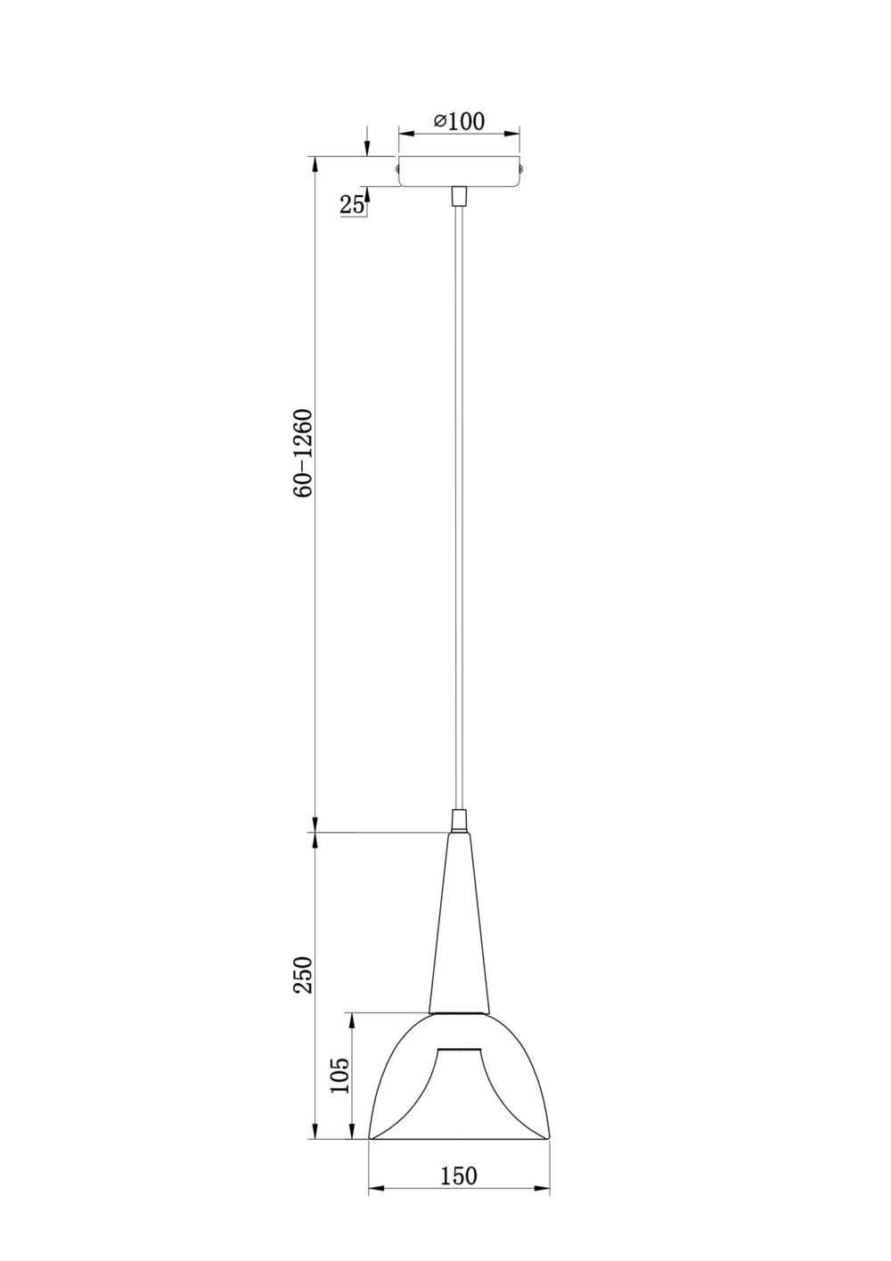 Подвесной светильник Freya FR8009PL-01GB