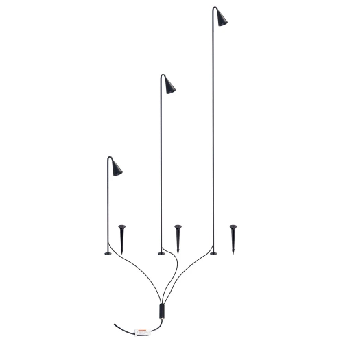 Купить Грунтовый светильник Arte Lamp MULIPHEIN A1084PA-3BK