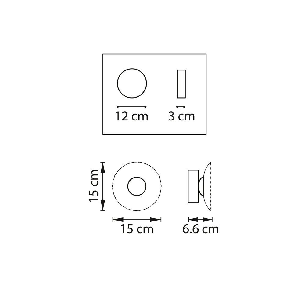 609602 Бра ERICA 5W LED 110LM G ЗОЛОТО 3000K
