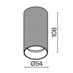 Потолочный светильник Technical C080CL-01-GU10-W
