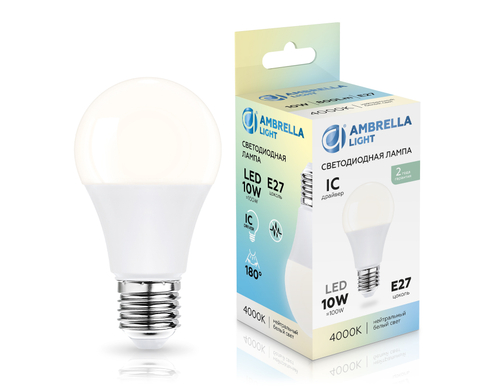 Купить 601004 LED A60 10W IC E27 4000K 175-265V