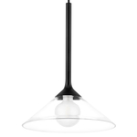 801204 Люстра VETRO 1х6W(led) G9 ЧЕРНЫЙ/ПРОЗРАЧНЫЙ