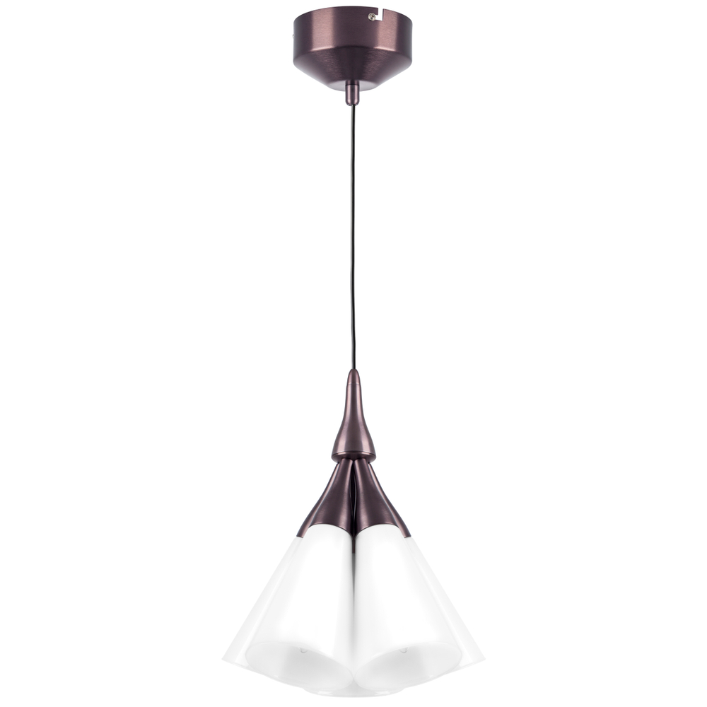 757150 Люстра CONE 5х10W (led) E14 КОФЕЙНЫЙ/БЕЛЫЙ