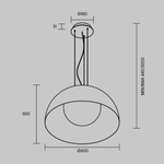 Подвесной светильник Maytoni MOD472PL-L33B3K