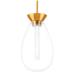 805110 Люстра COLORE LED 1х4W 240LM ЗОЛОТО/ПРОЗРАЧНЫЙ 3000K