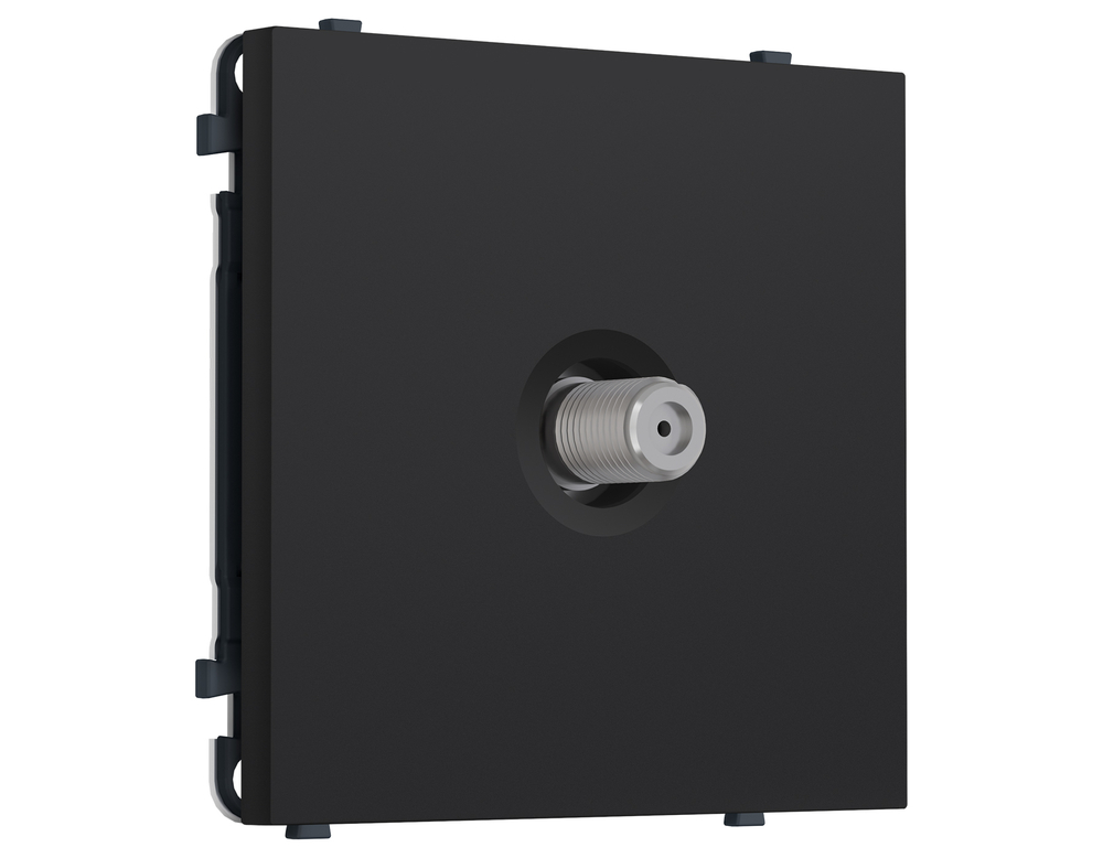 MS993050 Комплект механизма TV розетки SAT SIGMA Черный Мягкое касание 5-2400MHz 3.5dB QUANT PRO (SP9930, PR215)