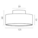 215937 Светильник ACUTO LED up 6W+down 18W 1920LM 120G ЧЕРНЫЙ 3000K