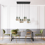 Подвесной светильник со стеклянными плафонами 11151 Sophia Green Cognac