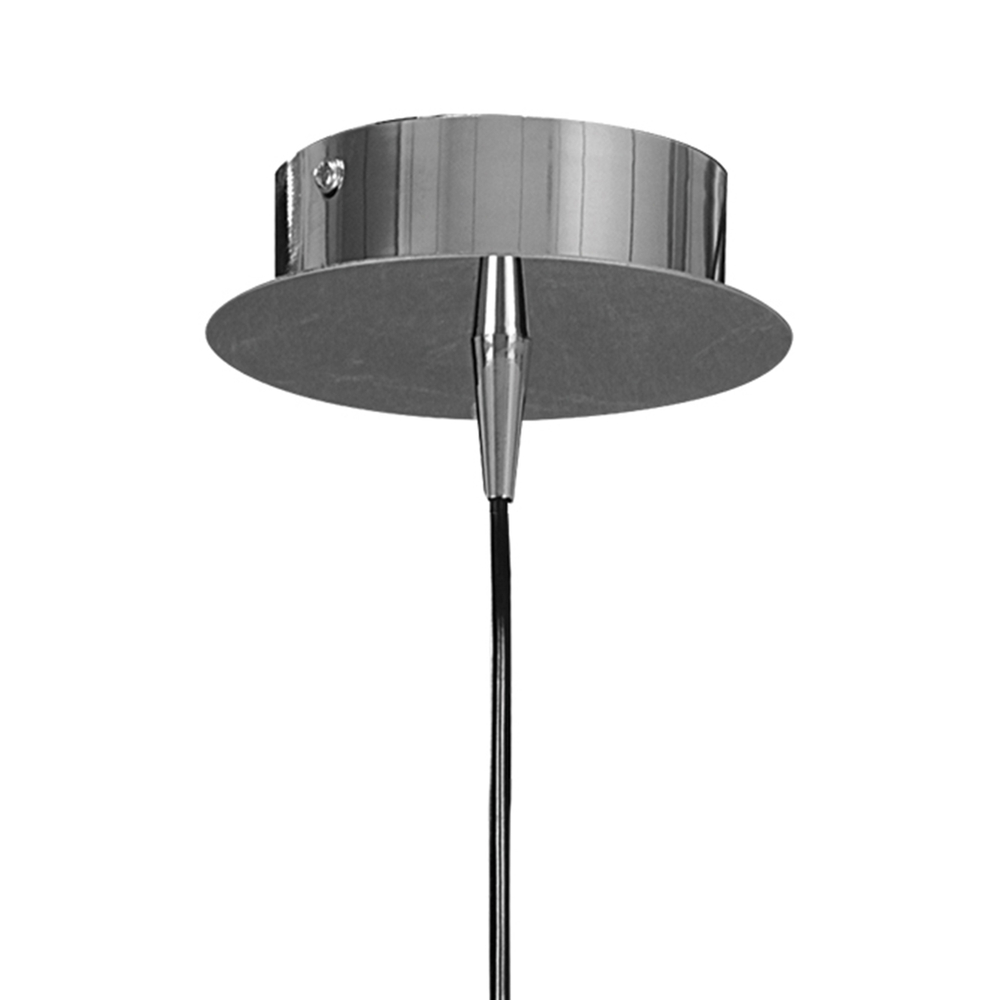 810023 Подвес AGOLA 1х40W E14 ХРОМ/ЯНТАРЬ