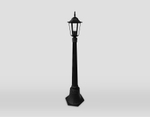 ST2037 BK/CL черный/прозрачный IP54 E27 max 40W D150*1100