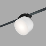 DK5642-WH+BK Поворотный светильник для трека-ремня Belty Smart, серия Spot, со светодиодом, D100*H107мм, 48V DC, 12W, RA90, 120°, 3000-5700K, IP20, белый с черным, алюминий
