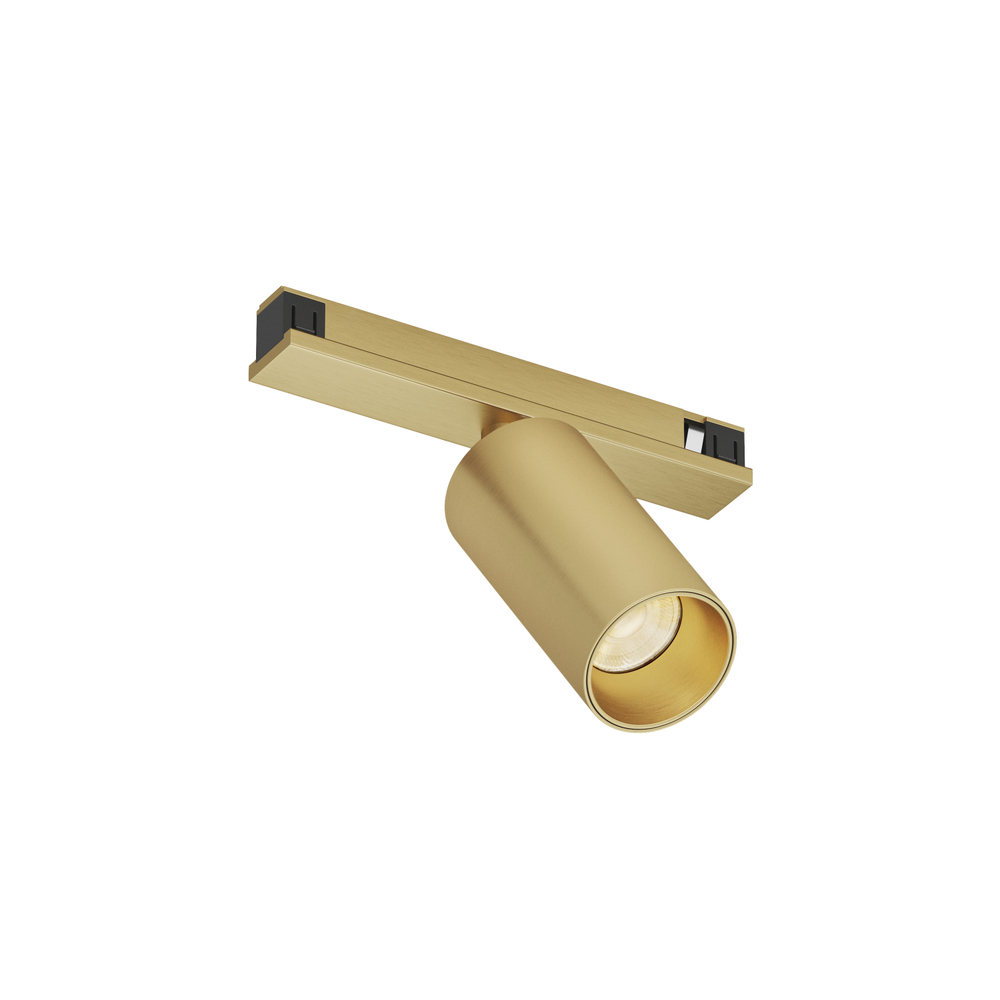 DK5740-SB Светильник для трека SHINE SPOT со светодиодом, D35*H70, 48V DC, 6W, RA?90, 3000K, IP20, сатинированная латунь, алюминий