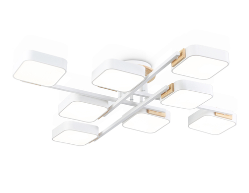 Купить FL4888/8 WH/WD белый/дерево 144W 3000-6000K  960*960*160 (без ПДУ)