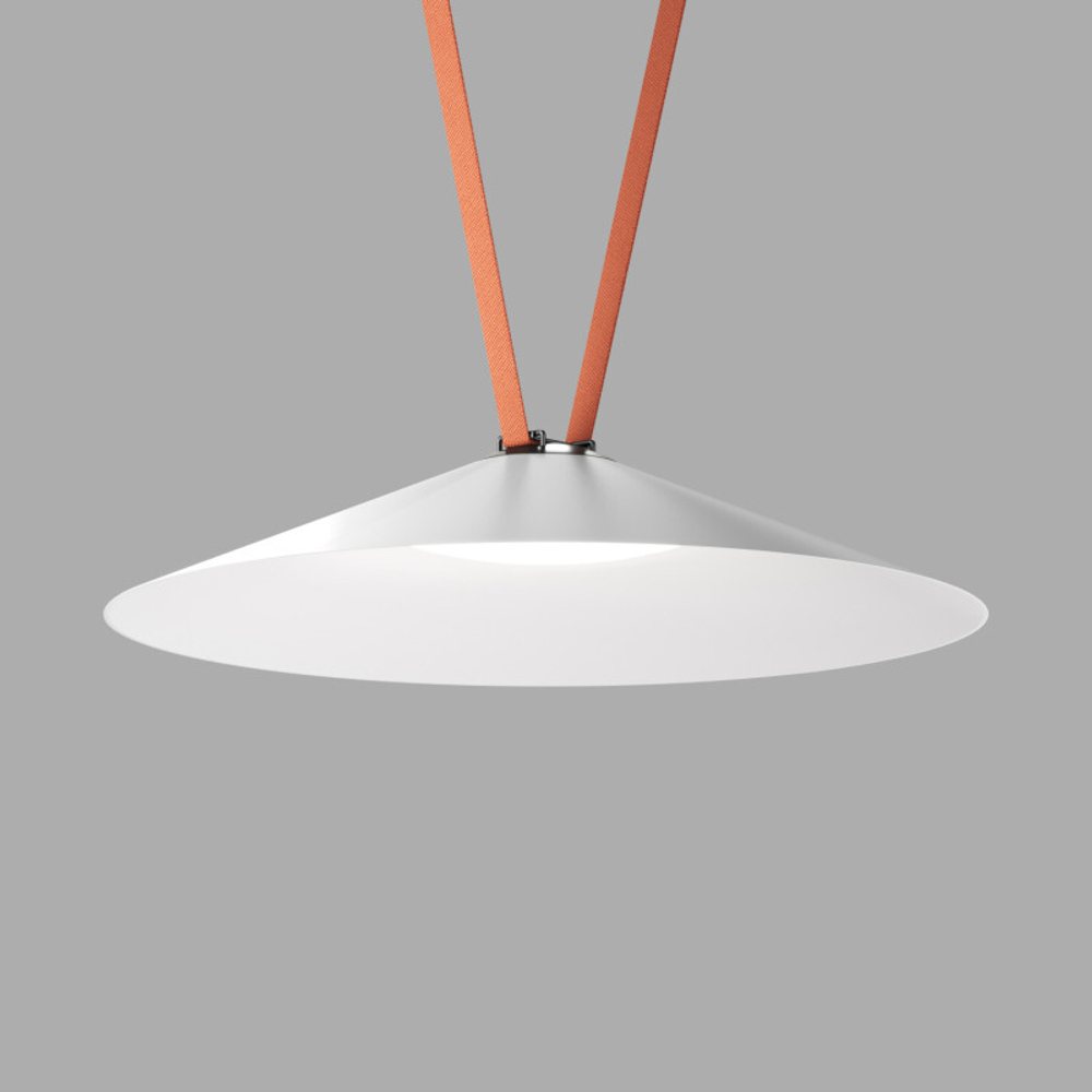 DK5668-WH+BK Cветильник для трека-ремня Belty Smart, серия Flow, со светодиодом, D600*H122мм, 48V DC, 24W, RA90, 120°, 2700-6500K, IP20, белый с черным, алюминий