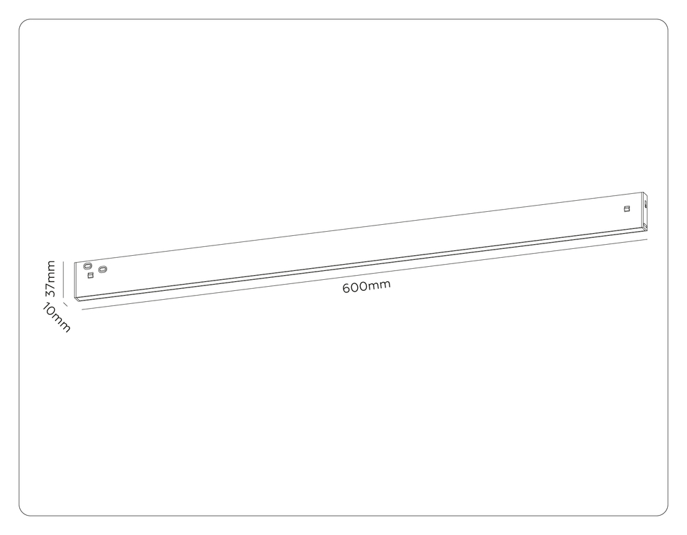 GL2329 WH белый IP20 27W 3CCT 3000-6000K 48V 120° 600*10*37