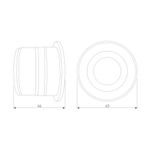 Подсветка для лестниц и дорожек MRL LED 1108 чёрный