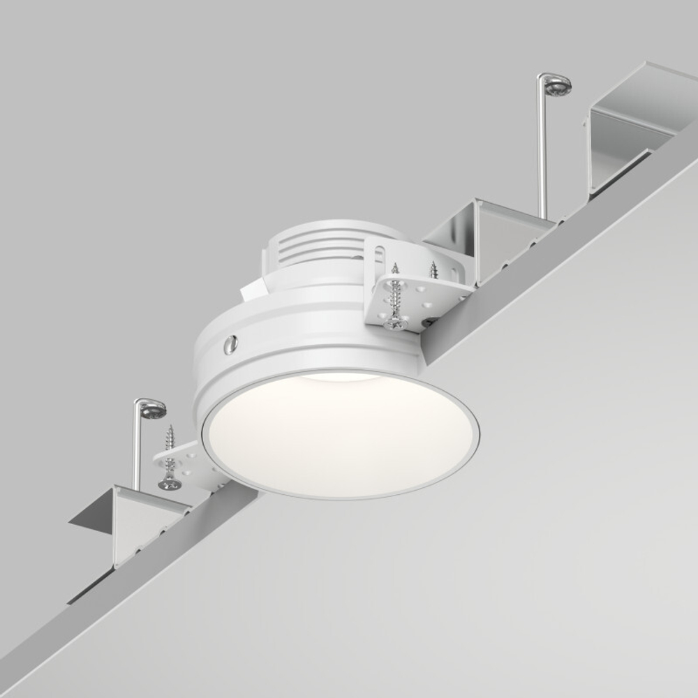 Встраиваемый светильник для ГКЛ SPOT HIDE, до 15 Вт LED, GU10, IP20, алюминий, белый