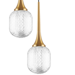 738131 Люстра ACRILE 53W LED 3217LM 360G ЗОЛОТО 3000K