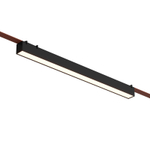 DK5676-BK Cветильник для трека-ремня Belty Smart, серия Linear, со светодиодом, L642*W40*H45мм, 48V DC, 24W, RA90, 120°, 2700-6500K, IP20, черный, алюминий