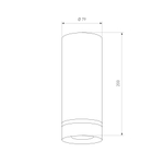 Накладной светодиодный светильник DLR022 12W 4200K белый матовый