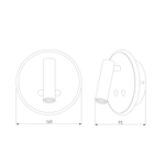 Настенный светодиодный светильник Tera LED серебро Tera LED серебро (MRL LED 1014)