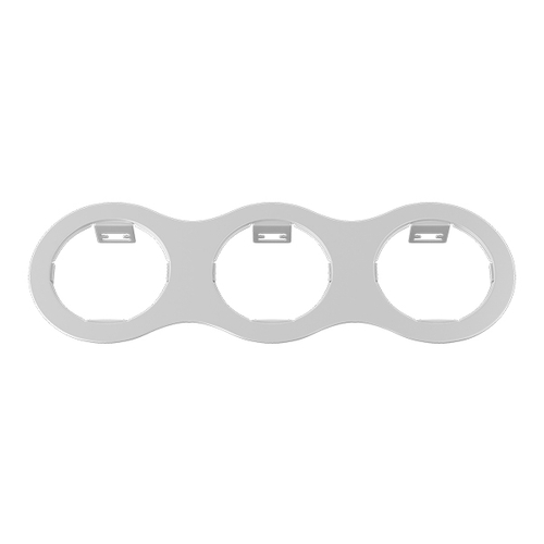 Купить 214636 Рамка DOMINO Triple ROUND МR16 БЕЛЫЙ