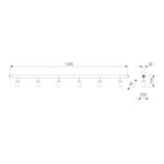 Module System Трековый светильник 24W 3000K (черный) 85178/01